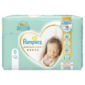 Pampers Premium Care Mid Pack Dětské jednorázové pleny vel. 0 (30 ks)