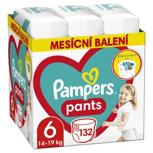Pampers Pants Mesačné balenie plienkových nohavičiek veľ. 6 (132 ks)