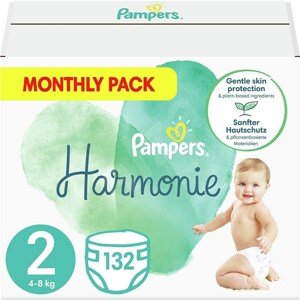 Pampers Harmonie Mesačné balenie detských plienok veľ. 2 (132 ks)