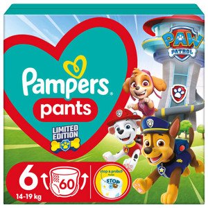 Pampers Pants Carry Pack Paw Patrol Plienkové nohavičky veľ. 6 (60 ks)