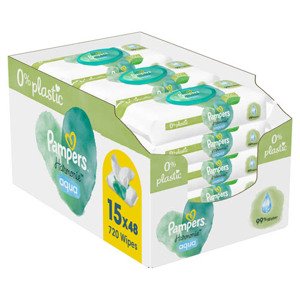 Pampers Harmonie Aqua vlhčené obrúsky 15 balenie = 720 obrúskov