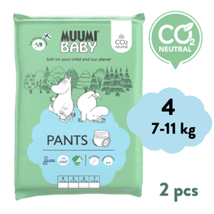Muumi Baby Pants 4 Maxi 7-11 kg (2 ks), nohavičkové eko plienky
