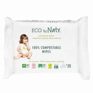 Eco by Naty Vlhčené obrúsky pre citlivú pokožku ECO (20 ks)