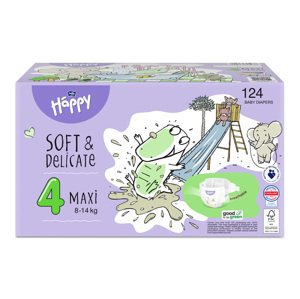 Bella Baby Happy Detské pleny Maxi Toy Box veľ. 4 (124 ks)