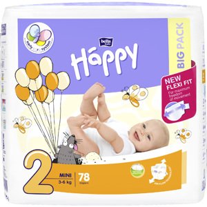 Bella Baby Happy Detské plienky Mini Big Pack veľ. 2 (78 ks)