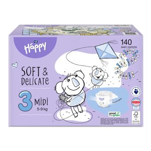 Bella Baby Happy Detské plienky Midi Toy Box veľ. 3 (140 ks)