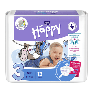 Bella Baby Happy Detské plienky Midi veľ. 3 (13 ks)