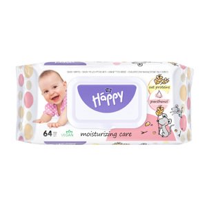 Bella Happy Baby čistiace obrúsky s ovsenými proteínmi a pantenolom (64 ks)