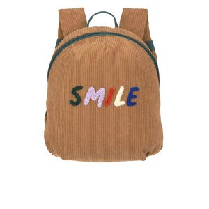 Menčestrový detský batôžtek - Little Gang Smile caramel