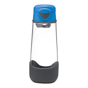Sport fľaša na pitie 600 ml - modrá/sivá