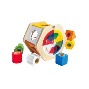 Drevená vkladačka s geometrickými tvarmi
