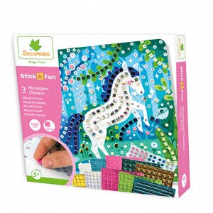 Stick & Fun - mozaika - koníky