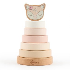 Bieco - Drevená stohovacia veža - jelenček Ella