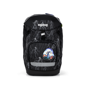 školský batoh Ergobag prime - Black reflexný