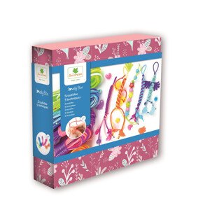 Lovely box - kreatívna súprava scoubidou - zábavné pletenie z farebných bužírok