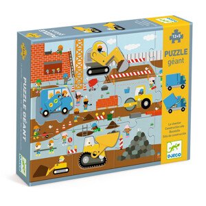 Puzzle - Stavenisko s pohyblivými vozidlami