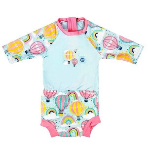 Plavky Happy Nappy UV oblečko 3/4 rukáv Up & Away L (6 – 14 mes.)