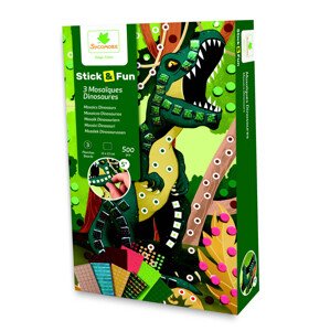 Stick & Fun - malá mozaika - dinosaury