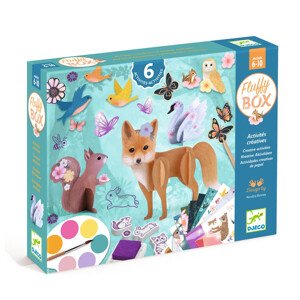 Veľká kreatívna súprava - Fluffy box - kúzelný svet lesných zvieratiek