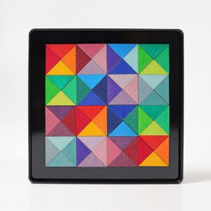 Grimm's - Magnetické puzzle - trojuholníky - 64 ks