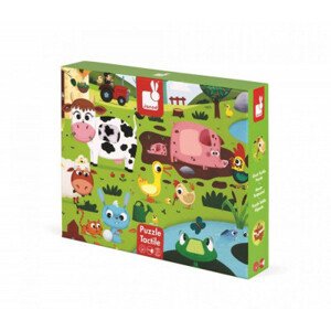 Puzzle hmatové - Zvieratká na farme - 20 ks