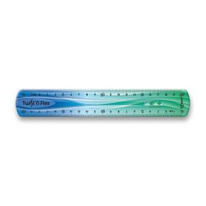 Pravítko Maped Twist´n Flex dúhové, modrá a zelená, 20 cm