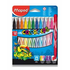 Detské fixky Maped Color´ Peps Jungle- 12 farieb