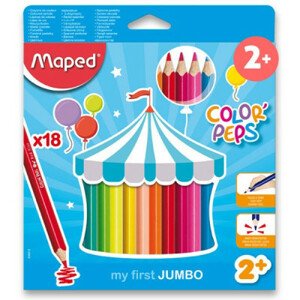 Pastelky Maped Color´Peps Jumbo – 18 farieb