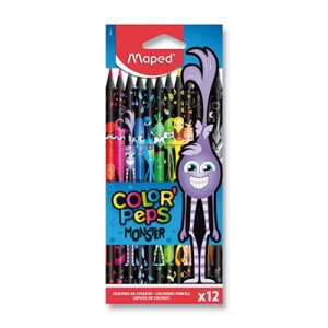 Pastelky Maped Color'Peps Monster - 12 farieb
