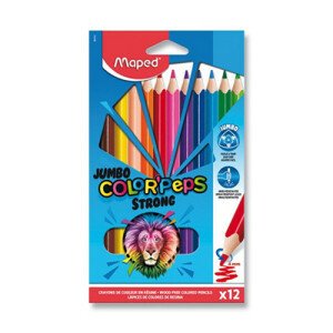 Pastelky Maped Color'Peps Strong Jumbo - 12 farieb