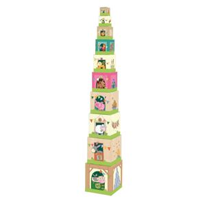 Haba Skladacia pyramída pre deti Farma 10 ks