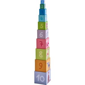 Haba Skladacia pyramída Lesné zvieratá kartónové kocky 10 ks