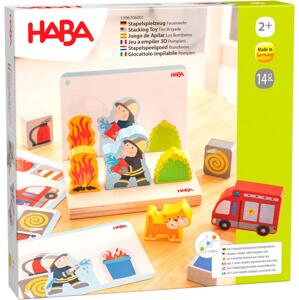Haba Drevená stohovacia hra s predlohami Požiarnici