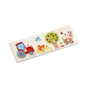 Haba Drevené vkladacie puzzle s úchytom Farma