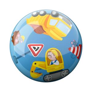 Haba Detská lopta na hranie Stavebné stroje priemer 14 cm