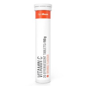 GymBeam Vitamín C 1000 mg šumivý pomaranč Tablety 20 tab