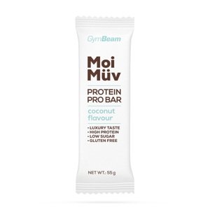 GymBeam MoiMüv Protein Pro Bar Príchuť kokos 55g