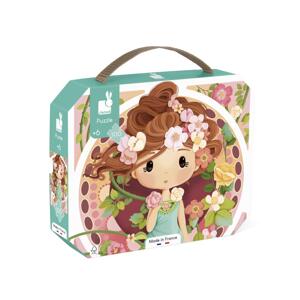 Umelecké puzzle pre deti v kufríku Mucha Janod 100 ks