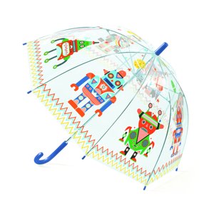 Dáždnik pre deti Roboti priehľadný Djeco