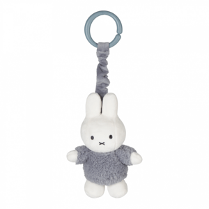 Textilná naťahovacia hračka pre bábätká Zajačik Miffy Fluffy modrý Little Dutch