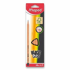 Grafitová ceruzka Black'Peps Maped tvrdosť HB balenie 3ks
