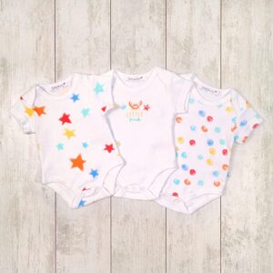 dojčenské body 3ks, Minoti, OCEAN 7, biele - 62/68 | 3-6m