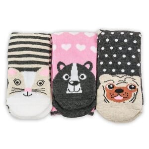FUNNY dievčenské ponožky - 3pack, Pidilidi, PD0136-01, dievča - 35-37
