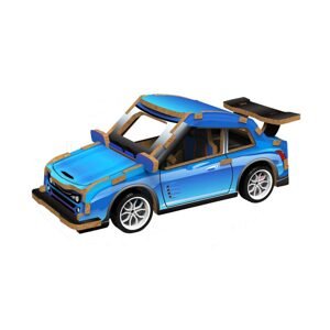 3D drevené puzzle - Závodné auto 13 cm, Wiky creativity, W035432