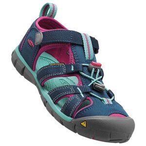 Detské sandále SEACAMP II C, poseidon/very berry-dievča, Keen, 1014124, holka - 27/28