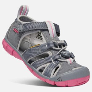 Detské sandále SEACAMP II CNX JR, steel grey/rapture rose, Keen, 1020702, šedá - 37