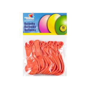 Balónik nafukovacie - sada 10ks ORANŽOVÉ 26cm, Smart Balloons, W040574