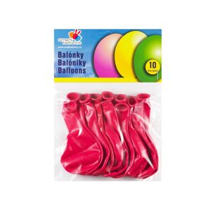 Balónik nafukovacie - sada 10ks ČERVENÉ 26cm, Smart Balloons, W040575
