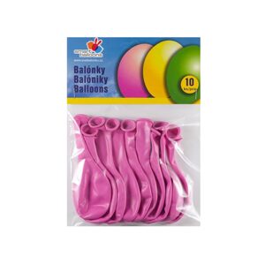 Balónik nafukovacie - sada 10ks RUŽOVÉ 26cm, Smart Balloons, W040576