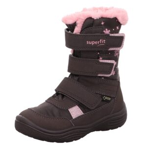 zimné topánky dievčenské CRYSTAL GTX, Superfit, 1-009092-3000, hnedá - 34